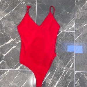 Red bodysuit XS
